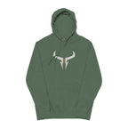 Pigment-Dyed Logo Hoodie — Bull Skull Front & Razera Back