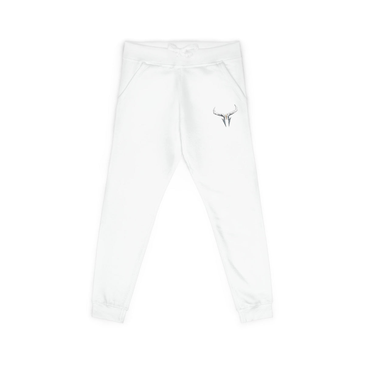 Embroidered Longhorn Fleece Sweatpants — Relaxed Western Joggers