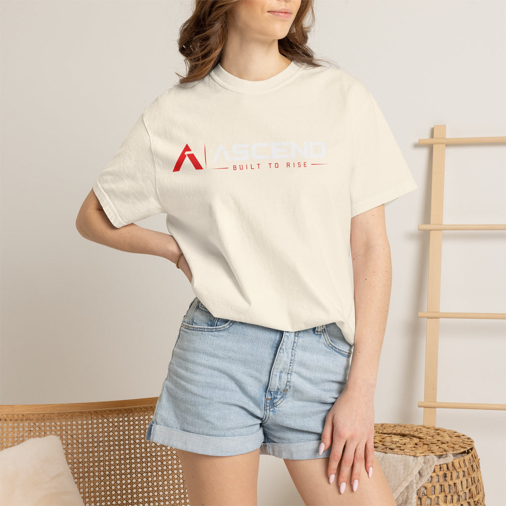 T-Shirt "Built to Rise" Minimalist Logo Tee