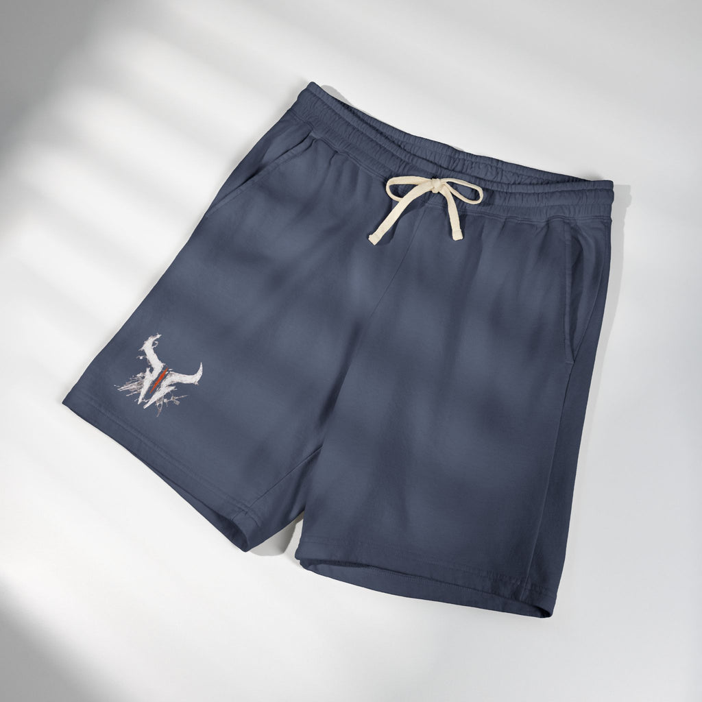 Lightweight Fleece Sweat Shorts — Garment-Dyed Comfort with Subtle Logo