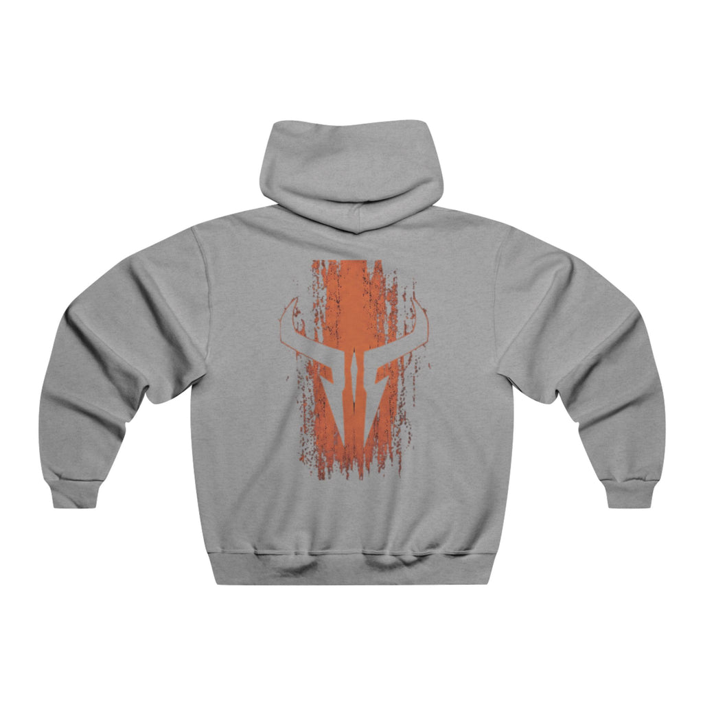 Spartan Helmet Distressed Graphic Hoodie — Warrior Vintage Design