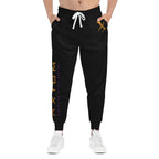 Axiom Athletic Joggers – Black Performance Sweatpants with Gold Logo