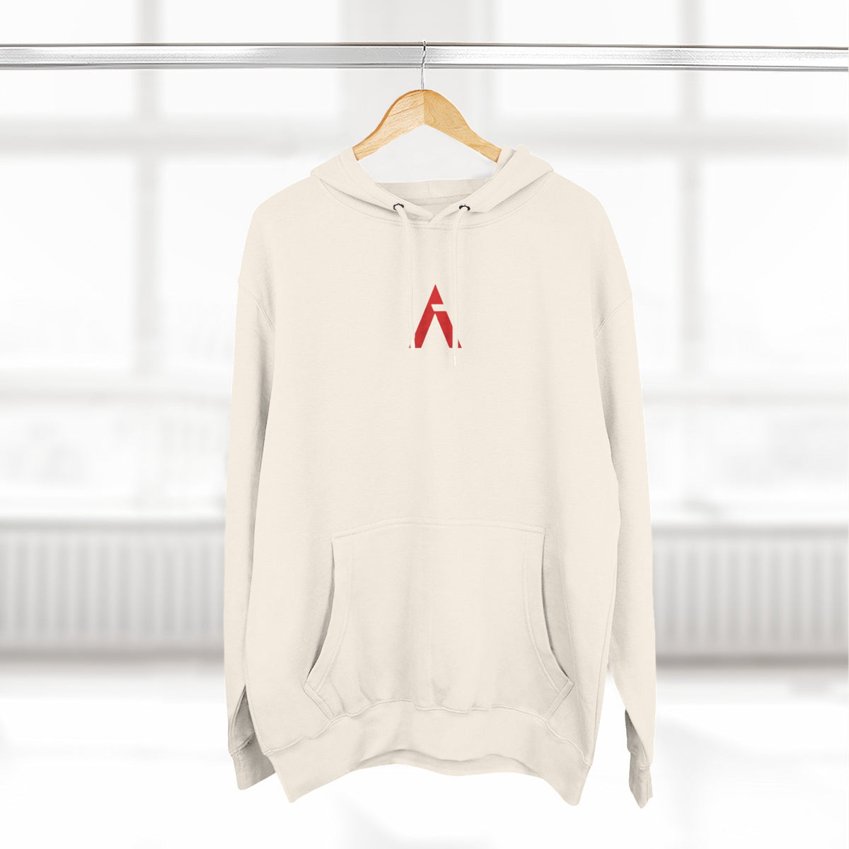 Ascend Mountain Logo Hoodie — Minimalist Outdoor Adventure Fleece
