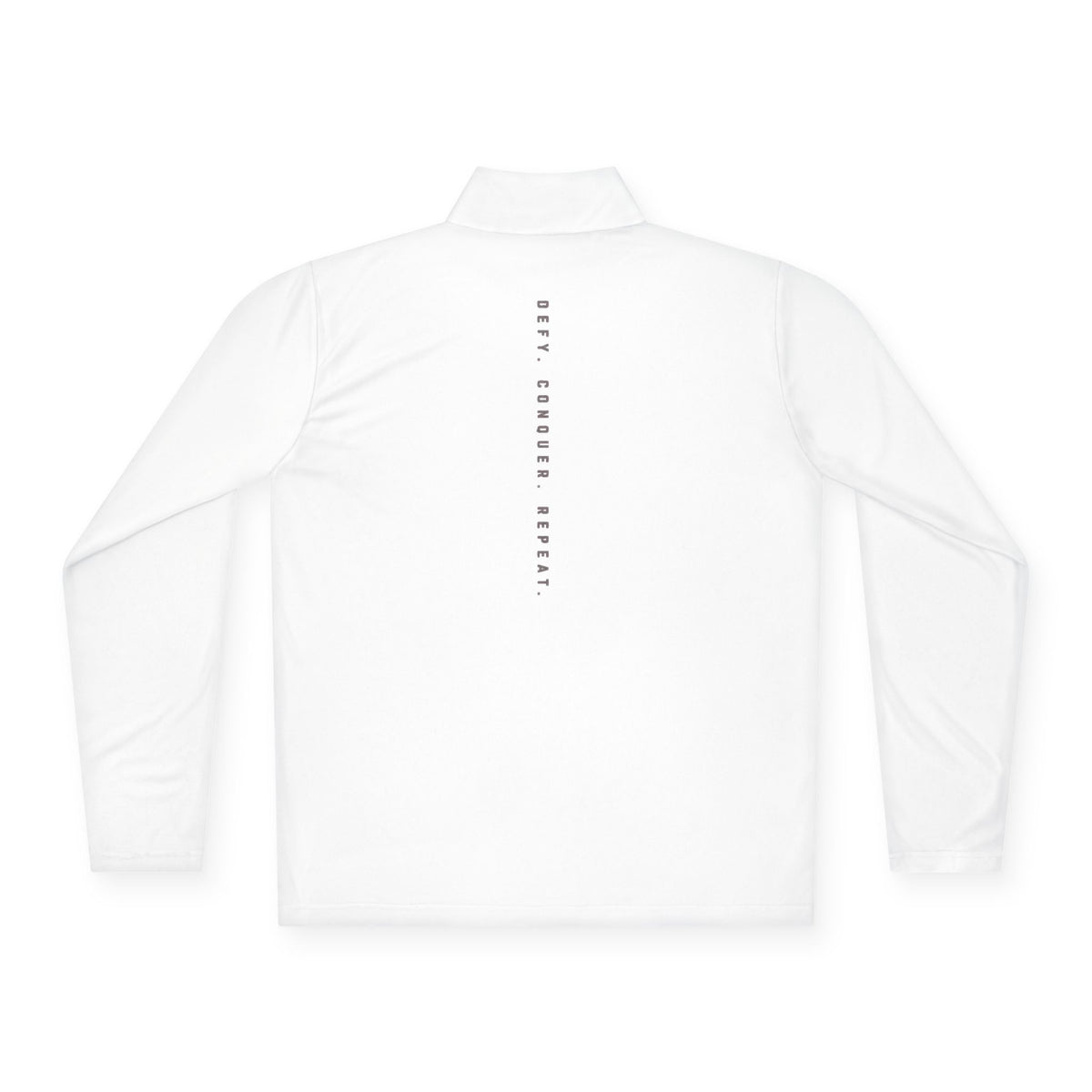 Quarter-Zip Pullover — Minimal Crescent Moon "Stay Grounded, Breathe"
