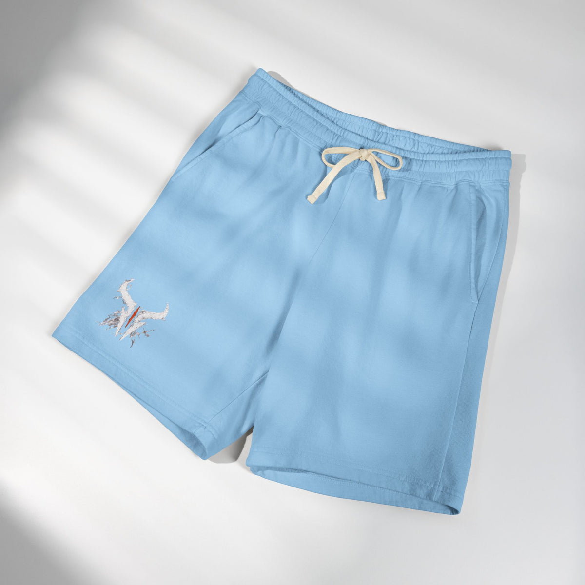Lightweight Fleece Sweat Shorts — Garment-Dyed Comfort with Subtle Logo