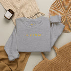 Crewneck Sweatshirt — Minimal 'AXIOM' Logo Pullover with Vertical Back Text