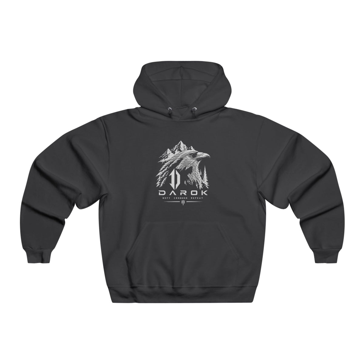 Wolfpack Graphic Hoodie — 'Conquer Repeat' Men's Streetwear Sweatshirt