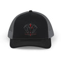 Vixen Wolf Heart Trucker Cap – Gothic Red & Black Graphic Snapback