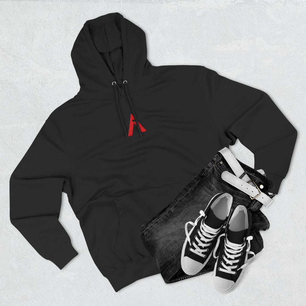 Ascend Mountain Logo Hoodie — Minimalist Outdoor Adventure Fleece