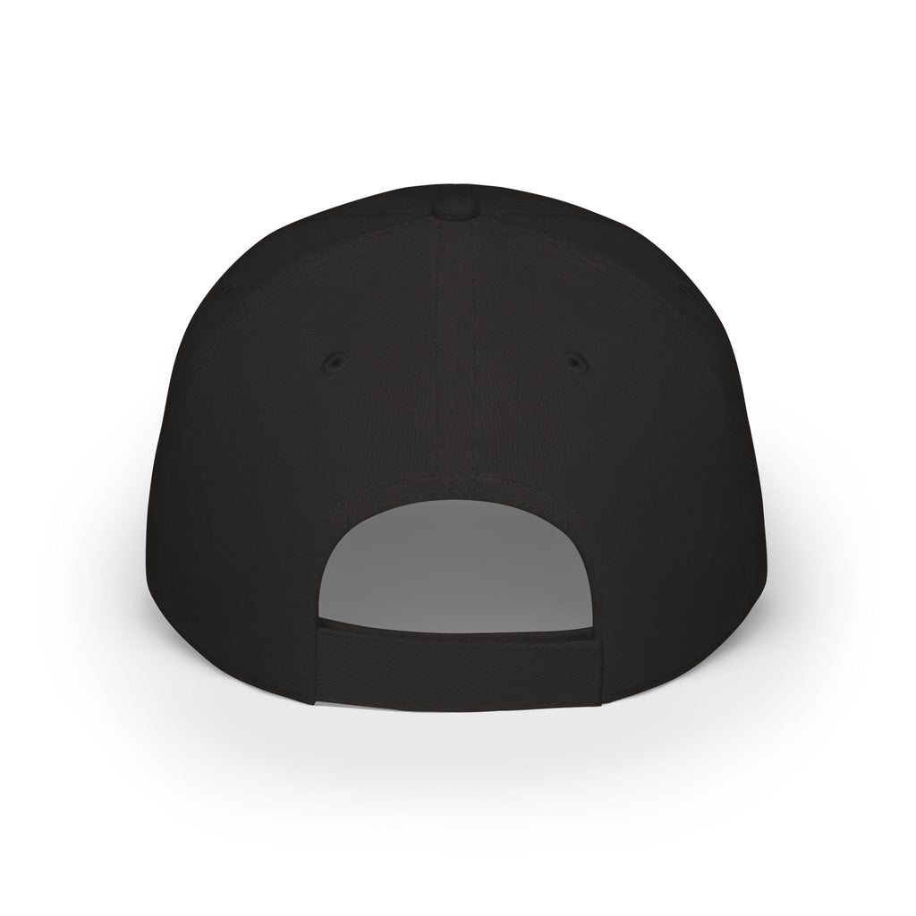 Low Profile Baseball Cap — Dark Gothic Owl Skull Design