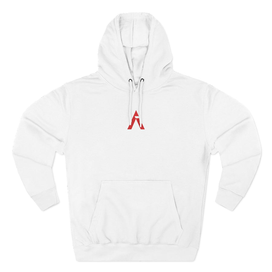Ascend Mountain Logo Hoodie — Minimalist Outdoor Adventure Fleece