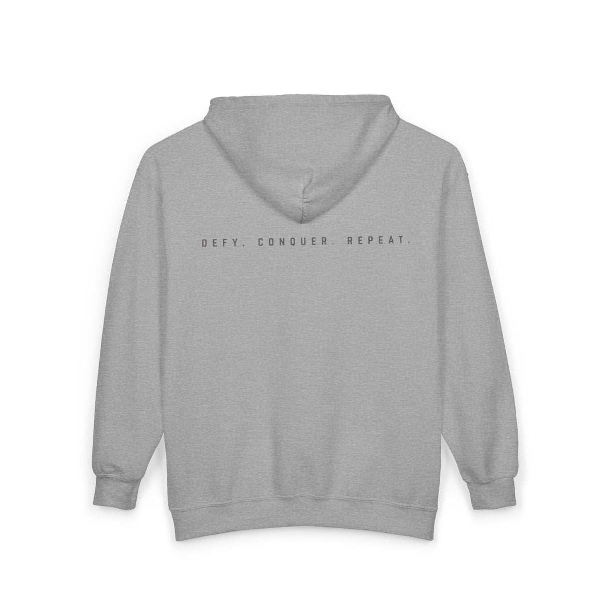 Zip Hoodie — DAROK Logo with “Defy. Endure. Repeat.” Back