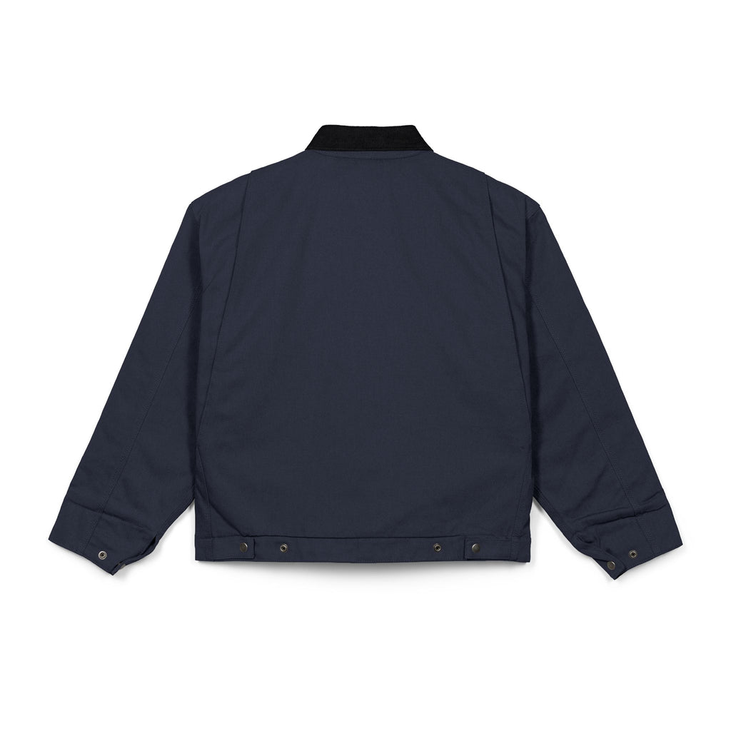 Work Jacket – Minimal Bull Skull Logo Black Duck Cloth Jacket