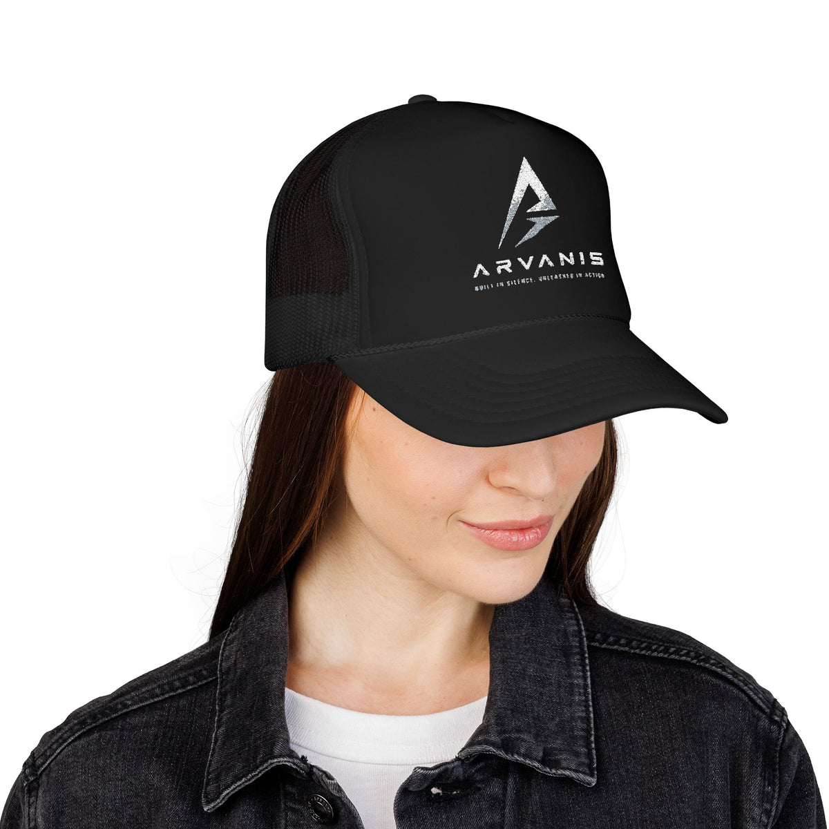 Arvanis Logo Trucker Hat — Vintage Distressed Foam Cap