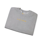 Crewneck Sweatshirt — Minimal 'AXIOM' Logo Pullover with Vertical Back Text