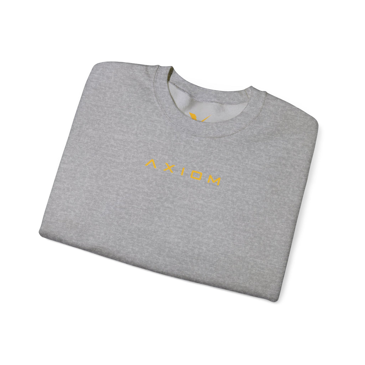Crewneck Sweatshirt — Minimal 'AXIOM' Logo Pullover with Vertical Back Text