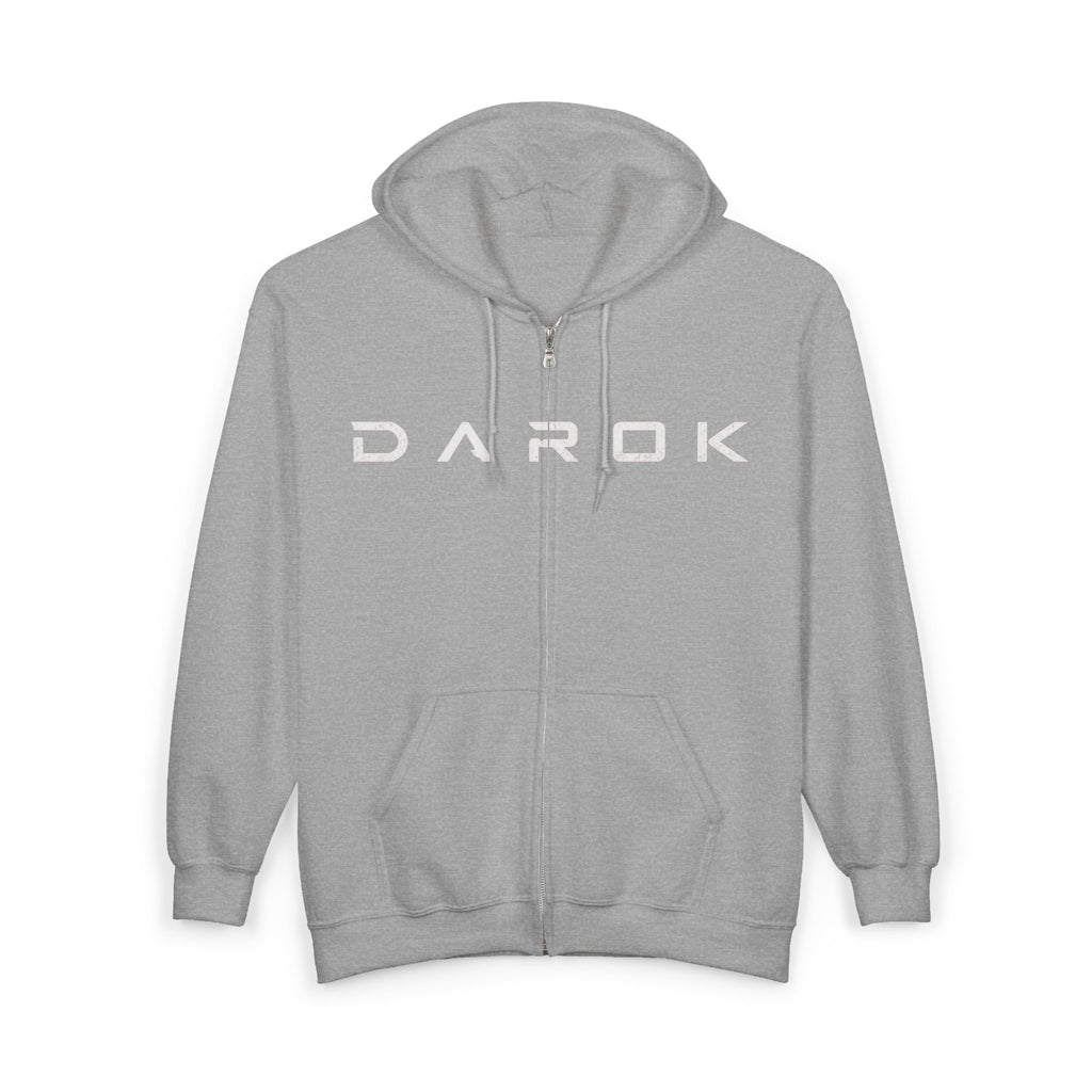 Zip Hoodie — DAROK Logo with “Defy. Endure. Repeat.” Back