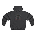 Vyxen Gothic Wolf Crest Hoodie — "VYXEN" Band Logo Pullover