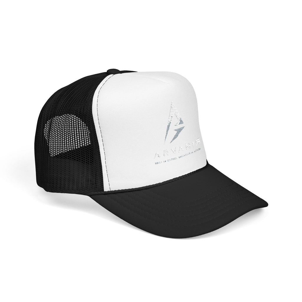 Arvanis Logo Trucker Hat — Vintage Distressed Foam Cap