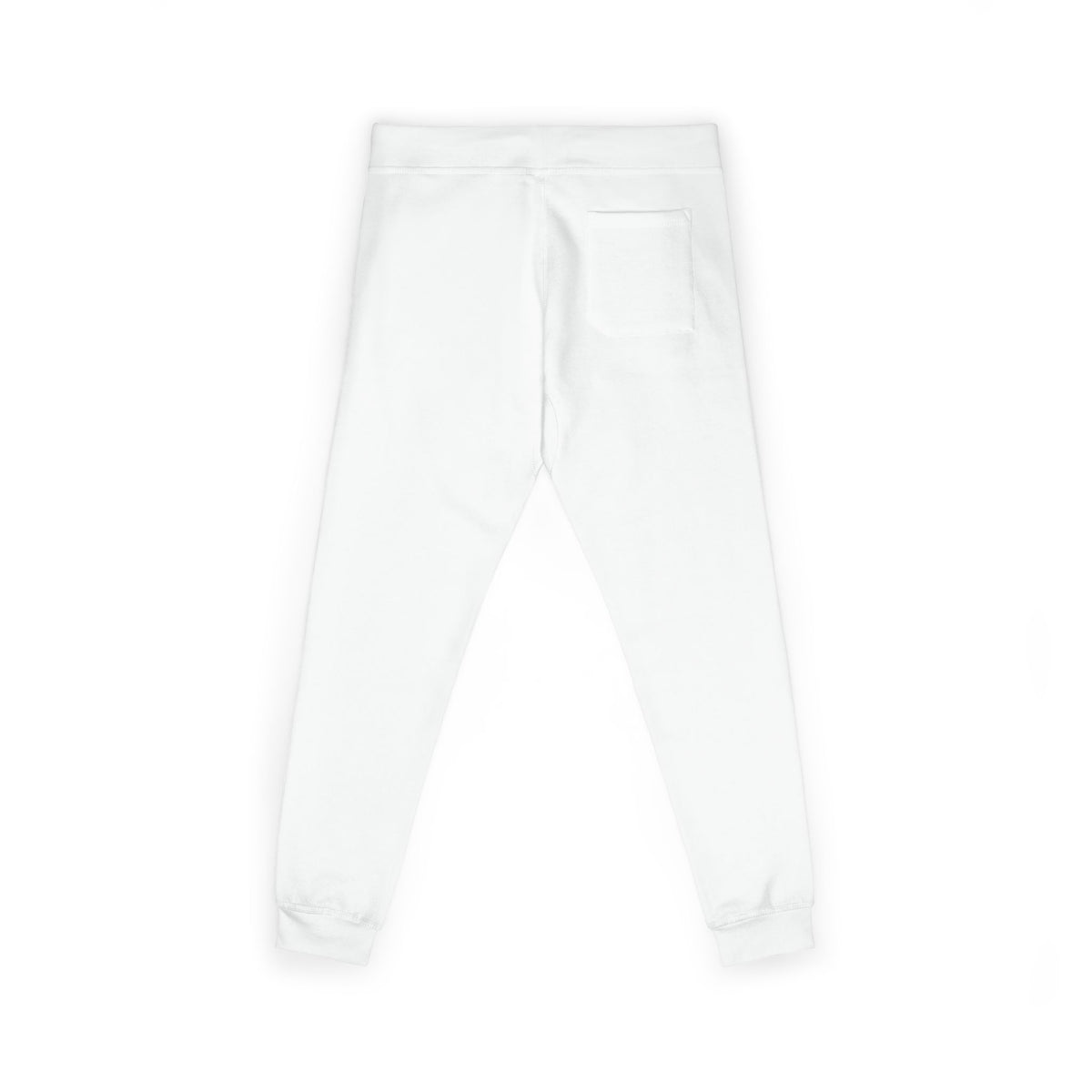 Embroidered Vytan Logo Sweatpants – White Fleece Joggers