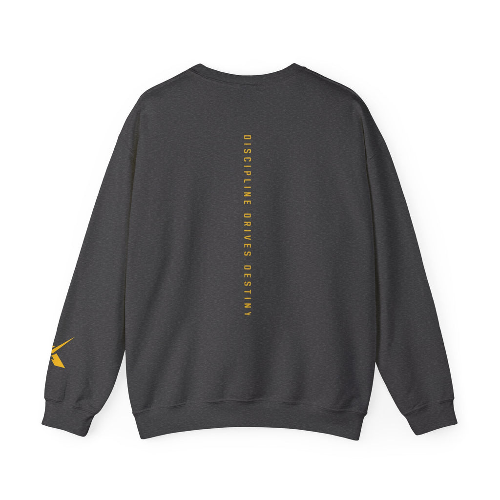 Crewneck Sweatshirt — Minimal 'AXIOM' Logo Pullover with Vertical Back Text