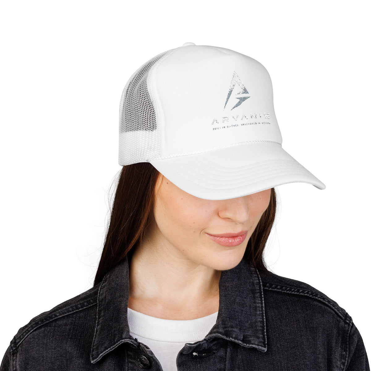 Arvanis Logo Trucker Hat — Vintage Distressed Foam Cap