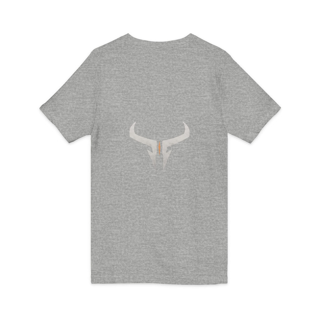 Razera Bull Logo V-Neck Tee — Minimal Gaming Emblem T-Shirt