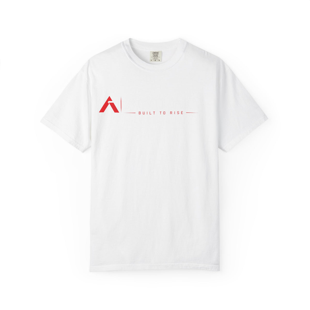 T-Shirt "Built to Rise" Minimalist Logo Tee