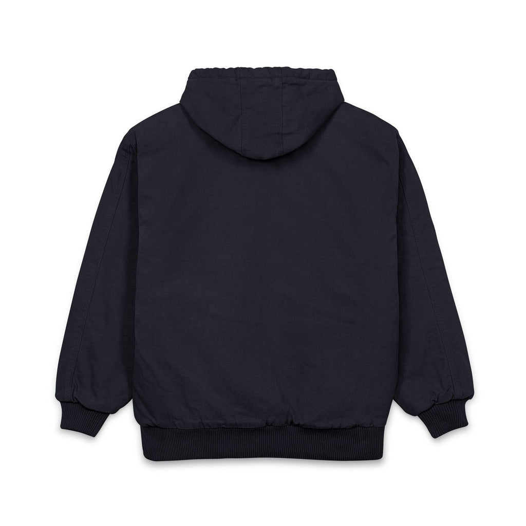 Hooded Work Jacket — Embroidered Bull Skull Logo