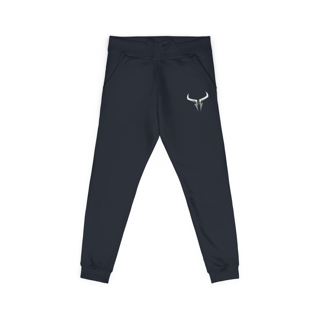 Embroidered Longhorn Fleece Sweatpants — Relaxed Western Joggers