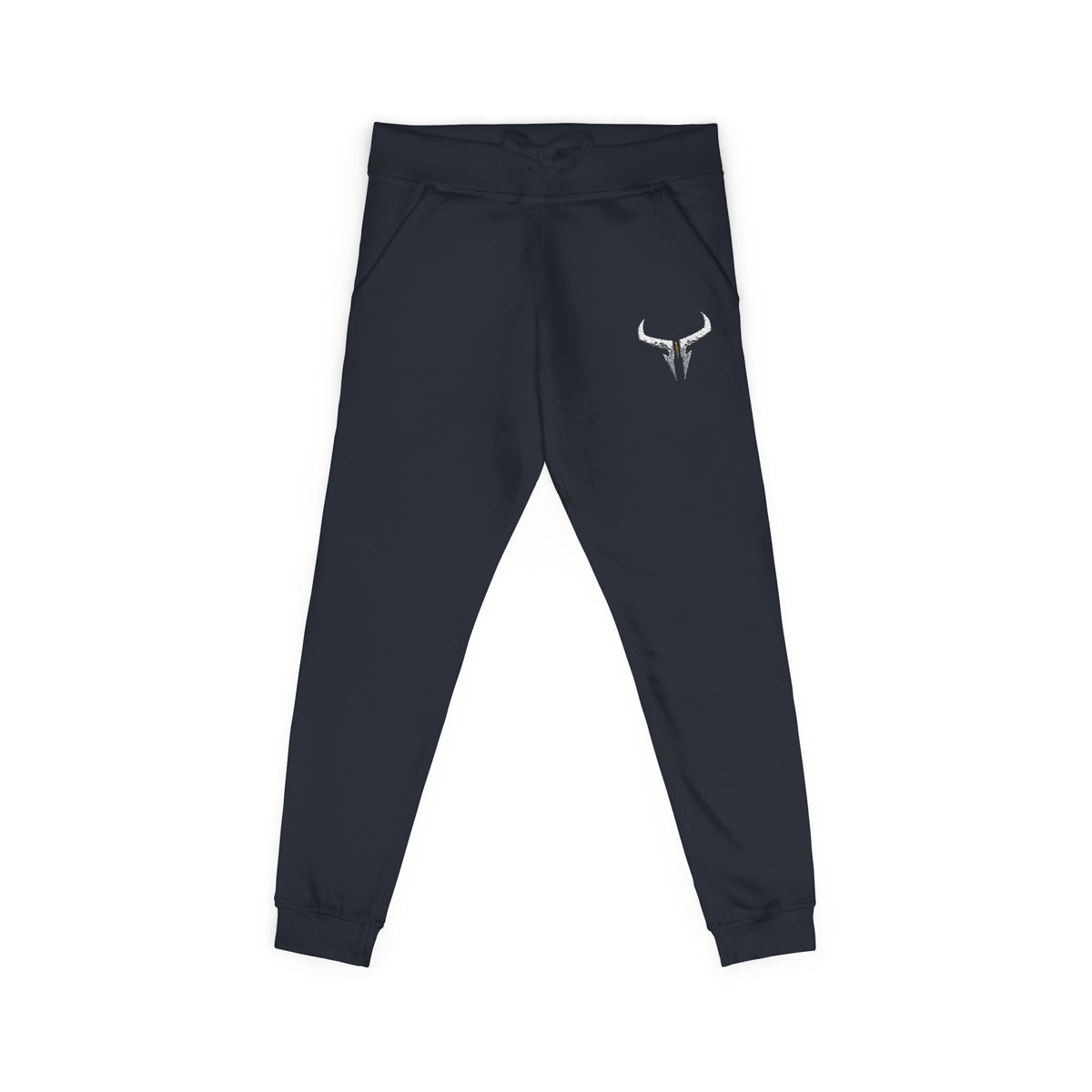 Embroidered Longhorn Fleece Sweatpants — Relaxed Western Joggers