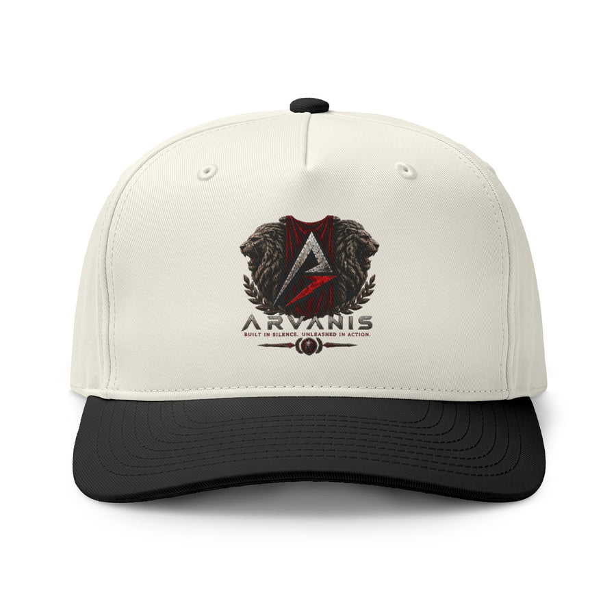 Two-Tone Logo Cap — Aryanis Shield Baseball Hat