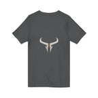 Razera Bull Logo V-Neck Tee — Minimal Gaming Emblem T-Shirt