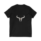 Razera Bull Logo V-Neck Tee — Minimal Gaming Emblem T-Shirt