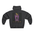 Axiom Sci‑Fi Graphic Hoodie — 'Axiom' Logo & Night Alley Print