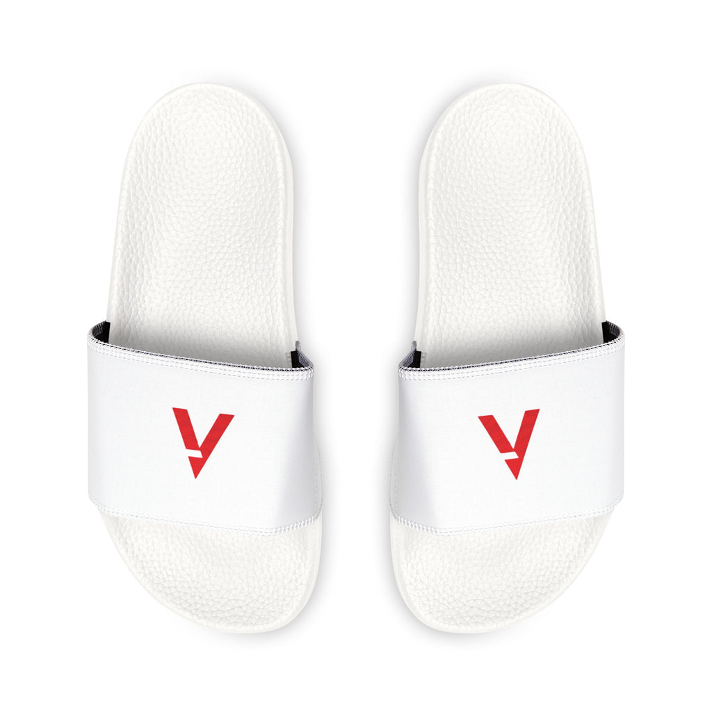 Men's Removable-Strap Slide Sandals — Lightweight White Slides with Removable Strap, Casual Pool & Beach Footwear