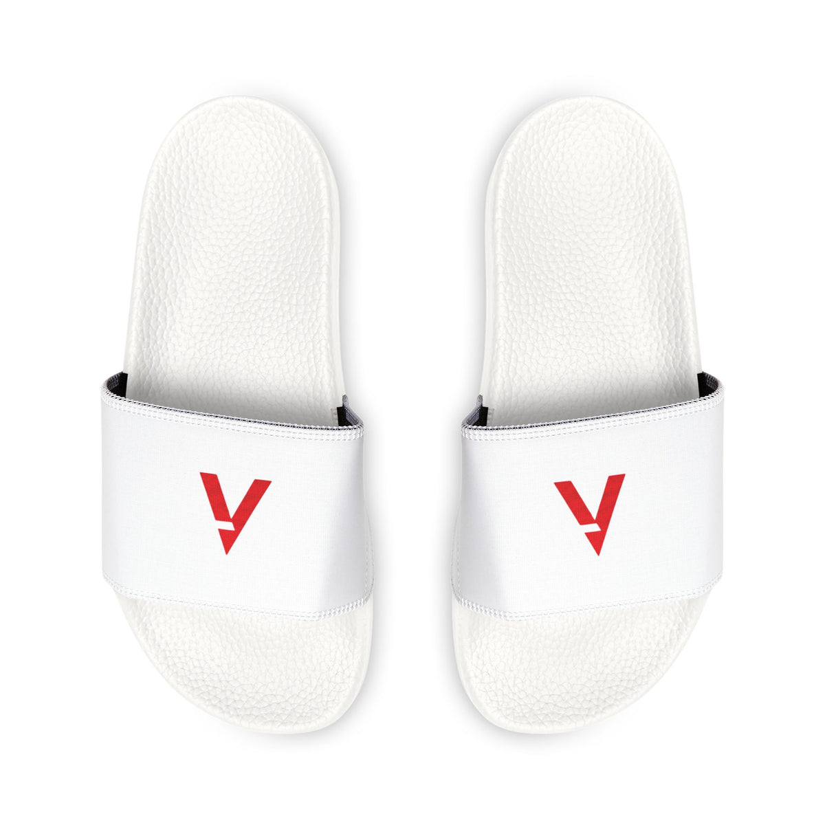 Men's Removable-Strap Slide Sandals — Lightweight White Slides with Removable Strap, Casual Pool & Beach Footwear