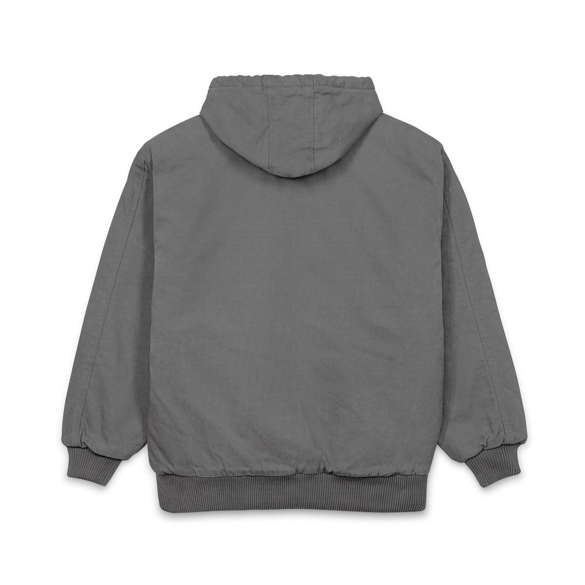 Hooded Work Jacket — Embroidered Bull Skull Logo