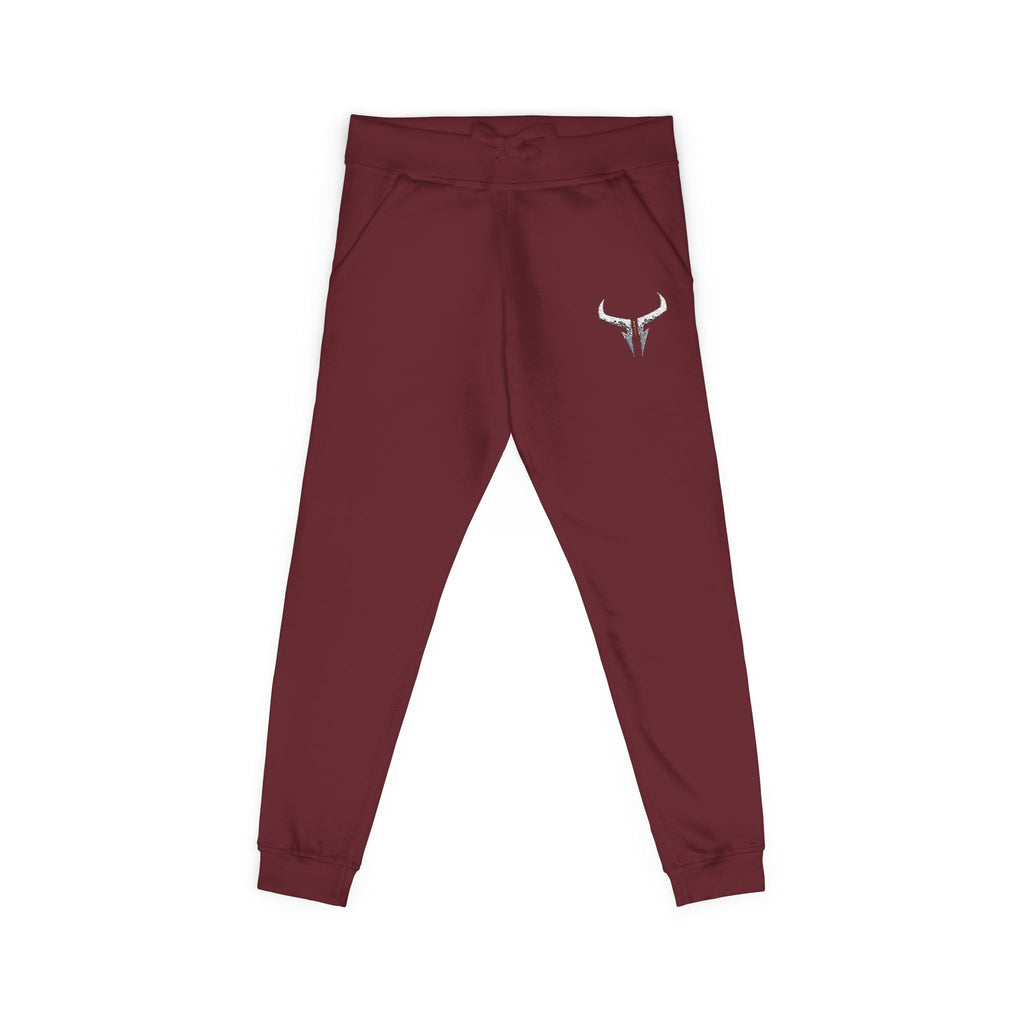 Embroidered Longhorn Fleece Sweatpants — Relaxed Western Joggers