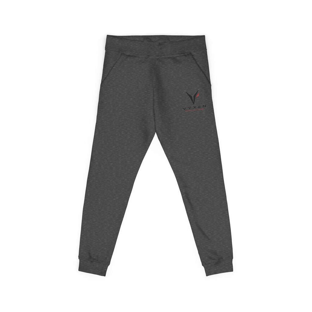 Embroidered Vytan Logo Sweatpants – White Fleece Joggers