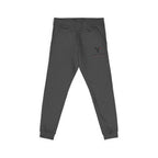 Embroidered Vytan Logo Sweatpants – White Fleece Joggers
