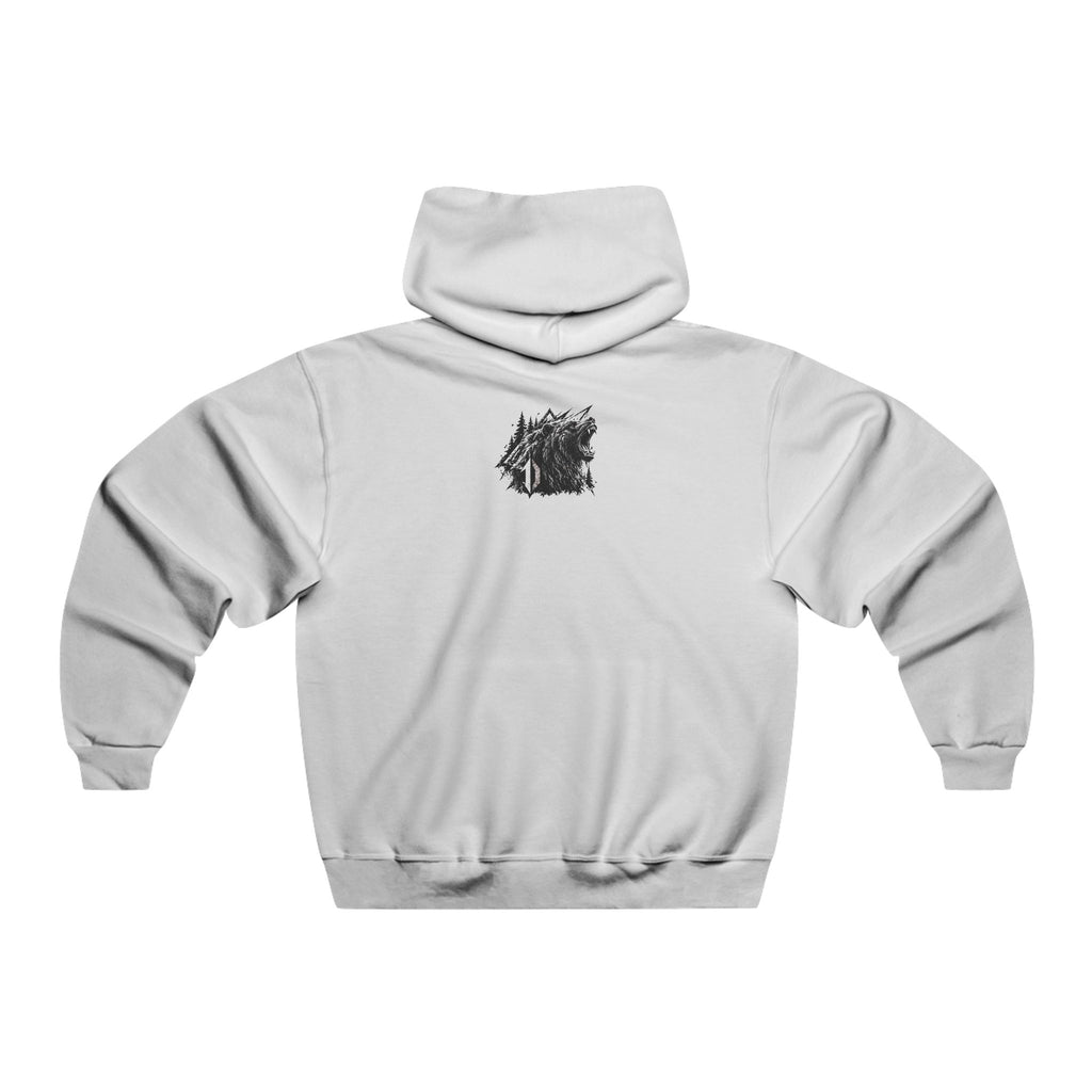 Wolf Pack Graphic Hoodie — 'DAROK' Distressed Wolf Head Men's Pullover