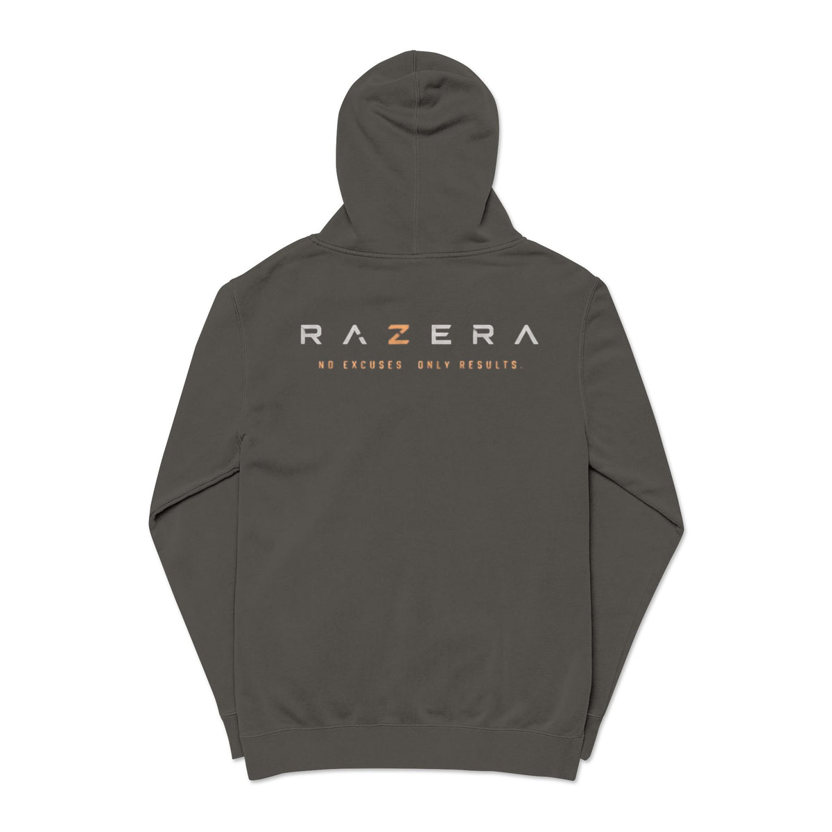 Pigment-Dyed Logo Hoodie — Bull Skull Front & Razera Back