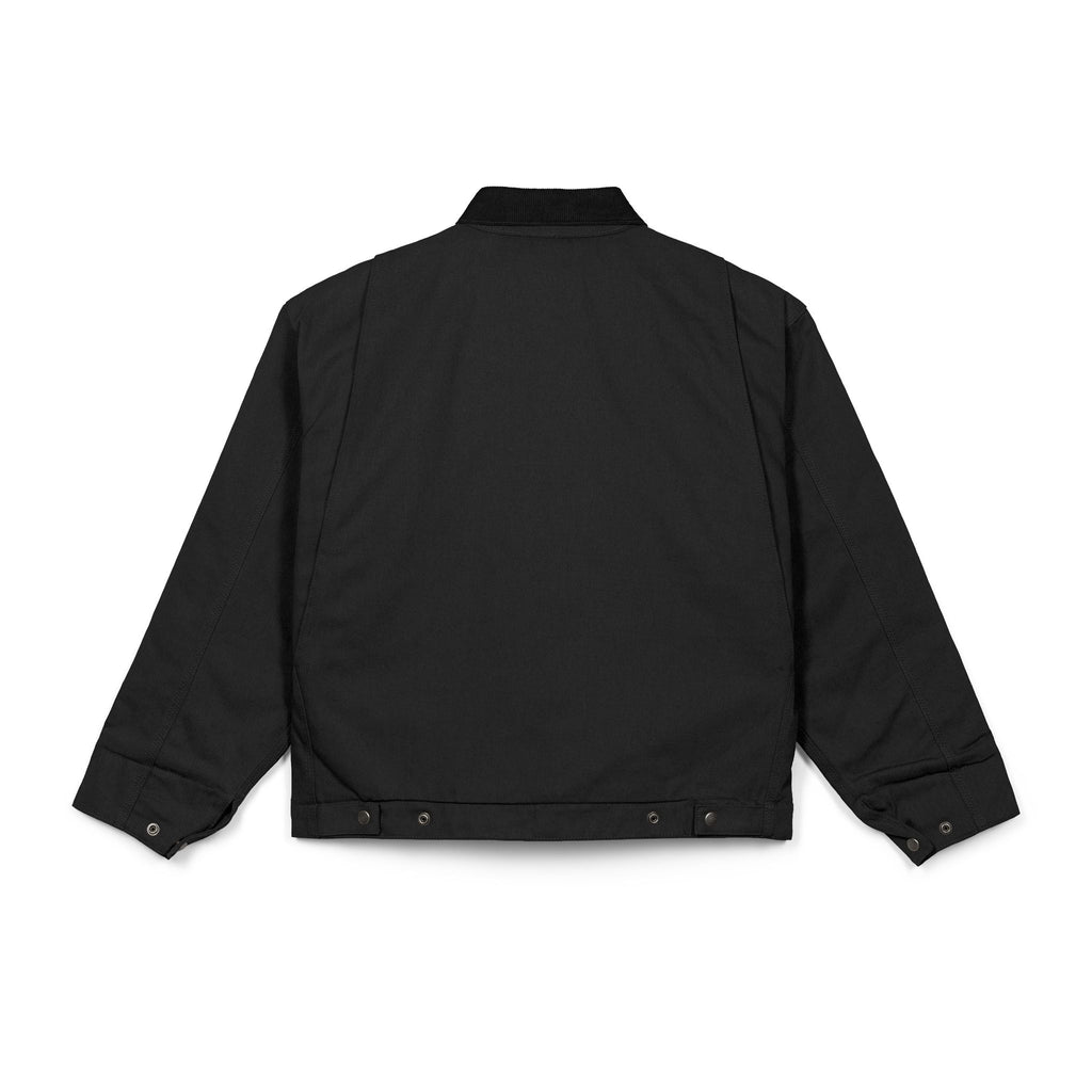 Work Jacket – Minimal Bull Skull Logo Black Duck Cloth Jacket