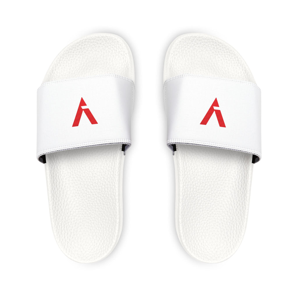 Men's Removable-Strap Slide Sandals — Lightweight White Slides with Removable Strap, Casual Pool & Beach Footwear