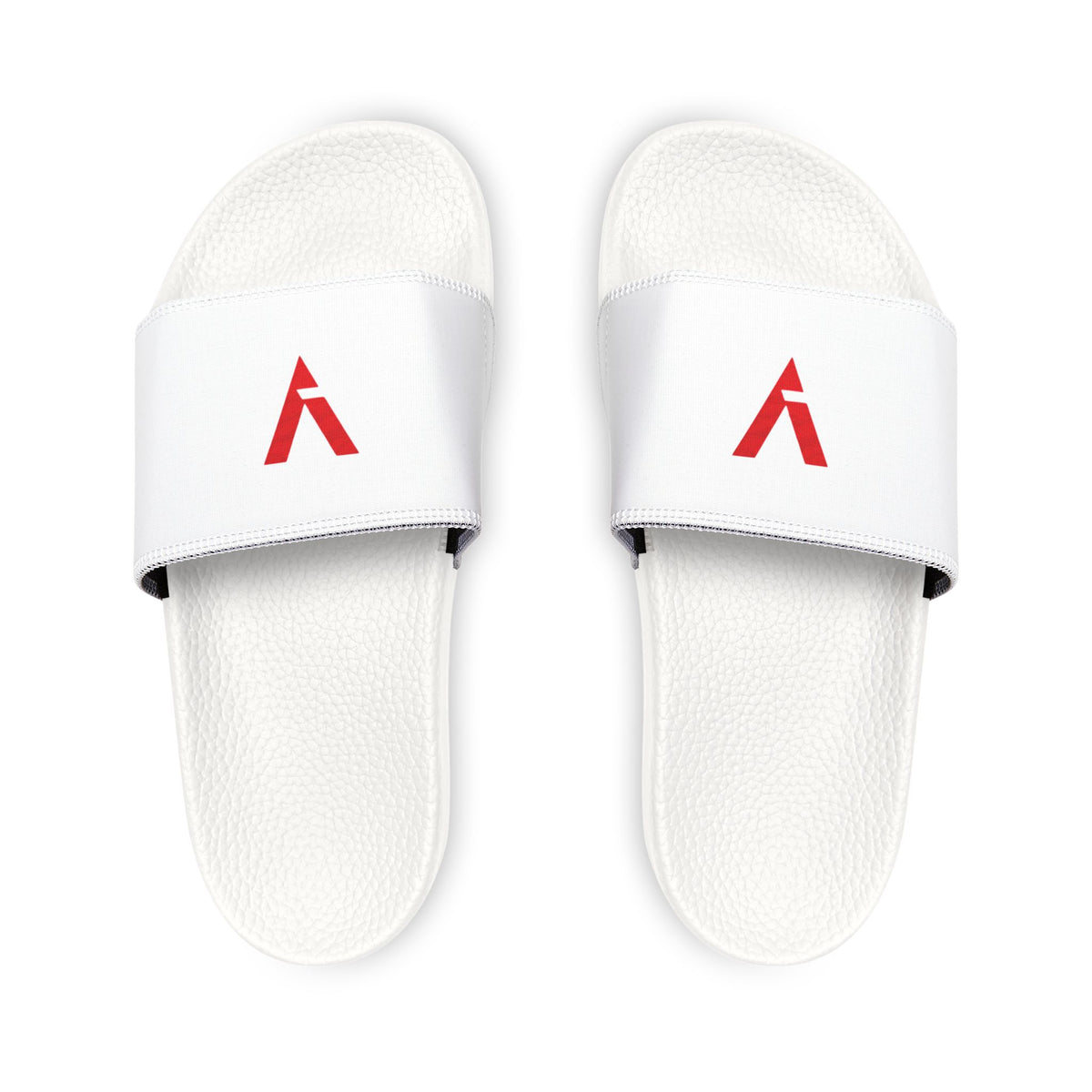 Men's Removable-Strap Slide Sandals — Lightweight White Slides with Removable Strap, Casual Pool & Beach Footwear