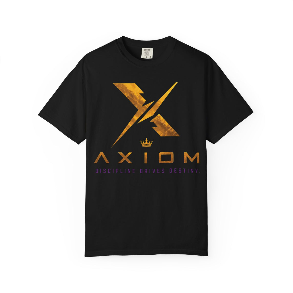 Axiom Logo T‑Shirt — 'Discipline Drives Destiny' Graphic Tee