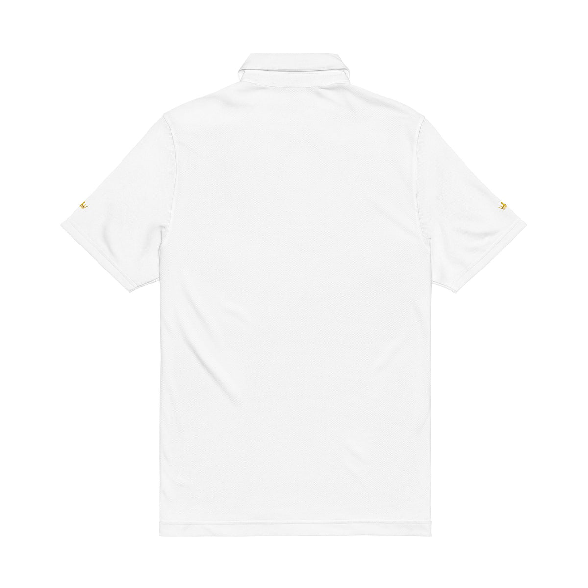 Embroidered White Men's Performance Polo