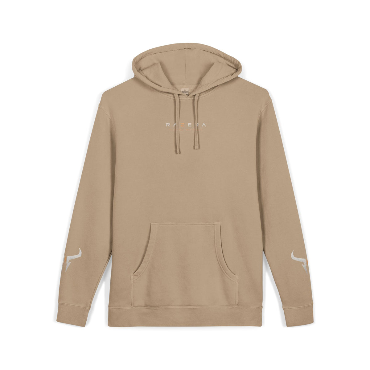 Razera Bull Logo Hoodie — Pigment-Dyed Pink Comfort Pullover