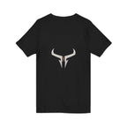 Razera Bull Logo V-Neck Tee — Minimal Gaming Emblem T-Shirt